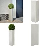 vidaXL Plantenbak driehoek 30x26x75 cm roestvrij staal