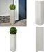 vidaXL Plantenbak driehoek 30x26x75 cm roestvrij staal