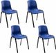 CLP Nowra Set van 4 stapelstoelen blauw