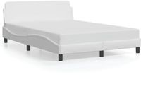 vidaXL Bedframe "Dover" kunstleer wit 120x200 cm