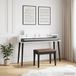 vidaXL studiobureau Wit 152 x 36 x 19,5 cm Bewerkt hout