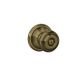 Schlage F40GEO609 Georgische privacyknop, antiek messing