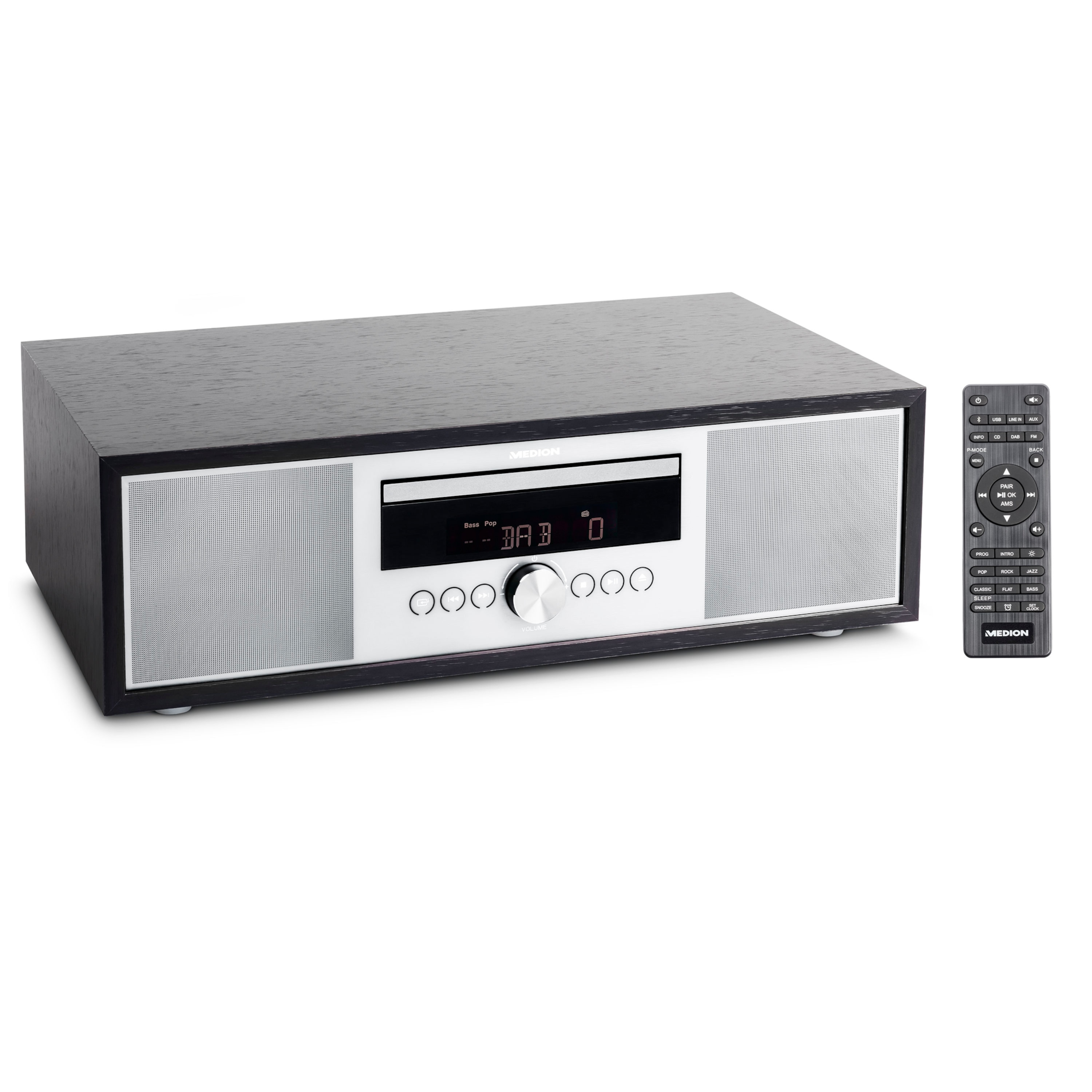 MEDION Medion P64145 - DAB+ Stereo radio - FM - Bluetooth - CD/MP3-speler - Met afstandsbediening - Zilver