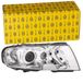 HELLA 1EL 246 042-441 Halogeen/FF/DE/Bi-Xenon-Koplamp ECE - voor rechtsrijdend verkeer - Rechts voor