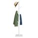 Merkloos Relaxdays Kapstok boom - 8 haken - 177 x 30 x 30 cm - staand - 3 mogelijke hoogtes - wit