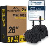 BikePeak 2x binnenband Mattercorn MTB 26 inch SV Frans/Presta ventiel-40mm 40/62-559