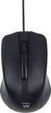Ewent EW3300 Ambidextrous USB Type-A Optische Muis 1000 DPI Zwart