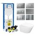 Wiesbaden Geberit UP320 Toiletset set24 Wiesbaden Vesta Rimless 52 cm met Sigma drukplaat