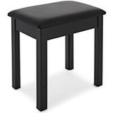 Gear4music VISION Piano Stool with Storage, Black