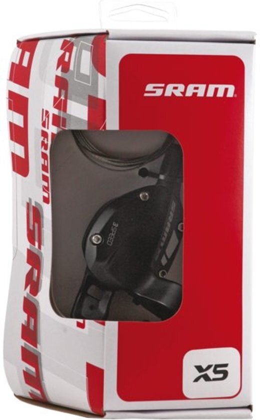 SRAM Versteller links x5 trigger 2 speed zwart - ZWART