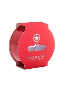 Ouch! Non Sticky Bondage Tape - Red - 17,5mtr x 2,5cm