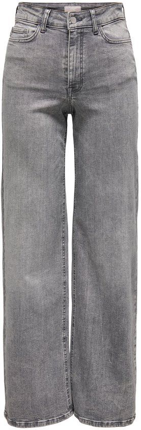 JDY - JDYFELINA-FINA HW WIDE JNS LT GREY DNM - Women's Jeans - Light Grey Denim - Size M X L30