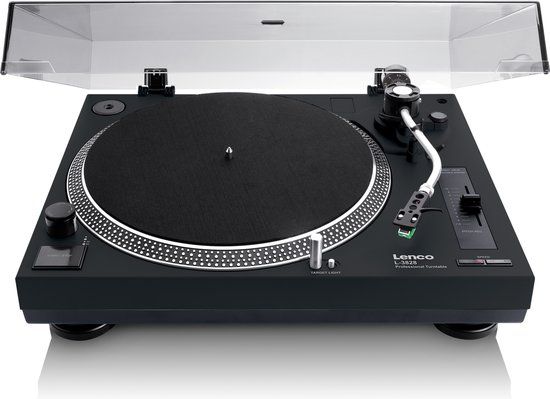 Lenco L-3828BK Direct Drive Turntable - USB Encoding - Black