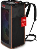 Pyle Draagbare Waterdichte Luidspreker Tas – Scheurvast, met Verstelbare Rugzakriemen, Zijvakken en Trekkoordsluiting – Geschikt voor o.a. Pyle Speaker PPHP26BL – 30 x 30 x 67 cm