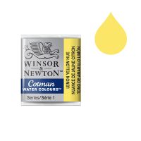 Winsor & Newton Cotman Watercolor Paint - Lemon Yellow Hue - Half Pan