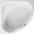 Badland STANDARD hoekbad 130 x 85 cm rechts wit met styropor ombouw
