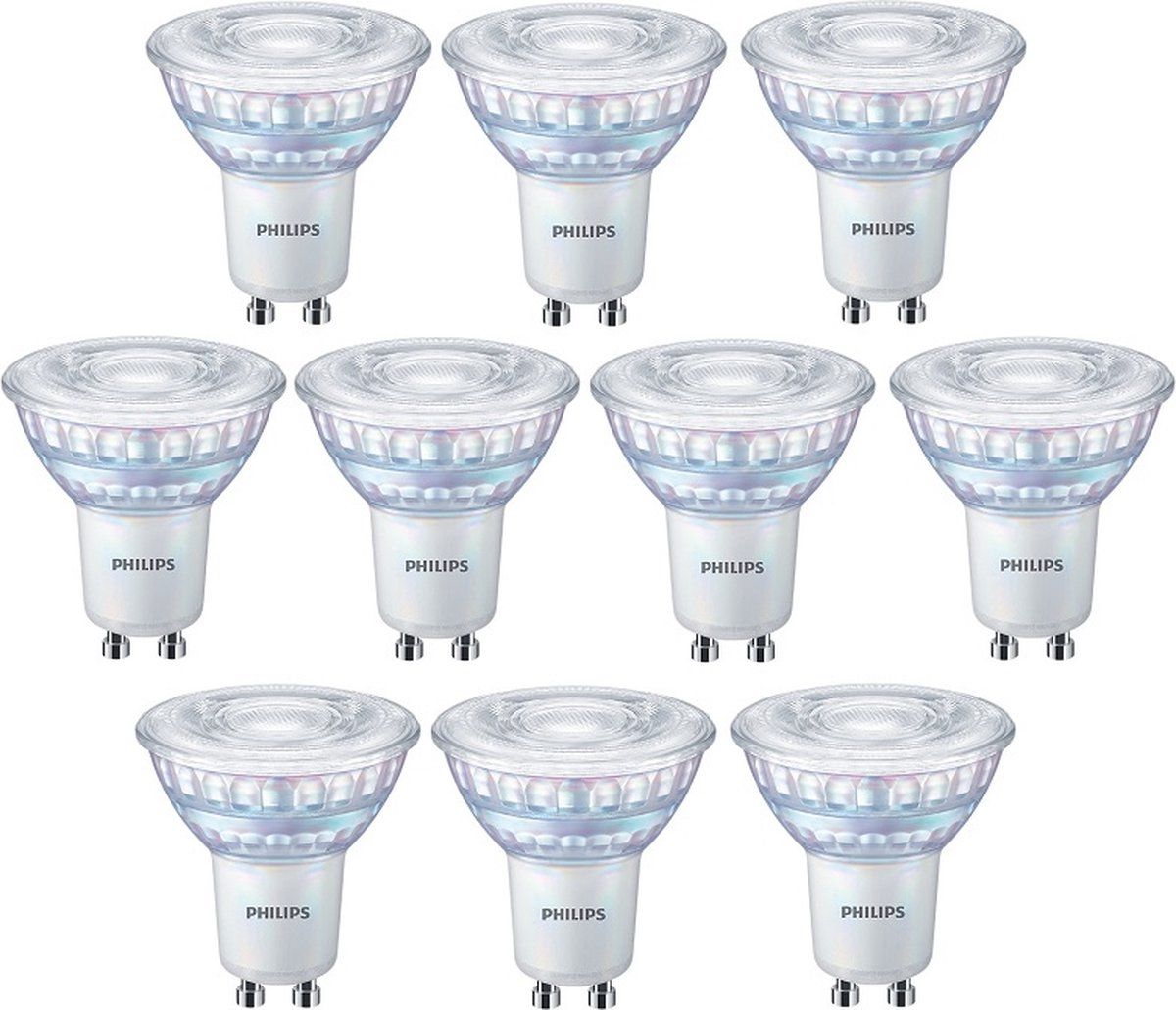 Philips LED GU10 - 4W/840 - 350lm - Dimbaar - 10 stuks
