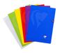Clairefontaine 303161C Pak met 10 Geniete Schriften Mimesys - A4 21x29,7 cm - 96 Pagina's Grote Ruitjes - Wit Papier 90 g - Polypro Omslag Transparant - Willekeurige Kleuren