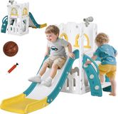 AIYAPLAY Kids Slide Kunststoff 70L x 177B x 92H cm Gelb