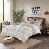 INK+IVY Shabby Chic All Season Dekbed Set met Bijpassende Sham, Katoen, Multi, Lime King