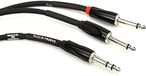 Roland Black Series Verbinding insert/splitkabel - 6,3 mm TRS naar 2x 6,3 mm jack, lengte: 1,5 m - RCC-5-TR28V2