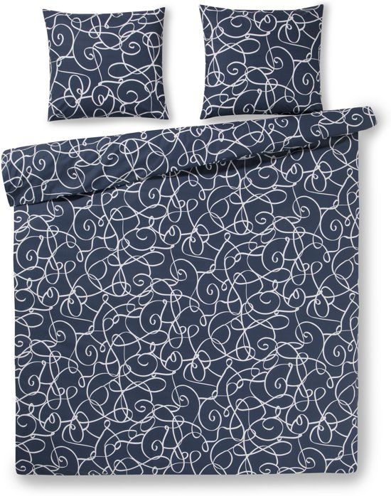 Day Dream Taco dekbedovertrek lits-jumeaux 240x200/220cm - Navy - Katoen