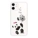 Beschermhoes Evetane Beschermhoes compatibel met iPhone 12 Mini, zacht, silicone, robuust, ultradun, beschermhoes, transparant, panda, paardenbloem, motief mode