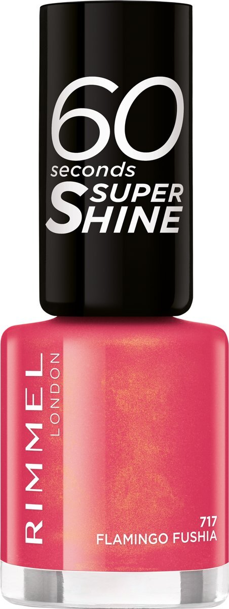 Rimmel London 60 Seconds Supershine Nailpolish - 717 Flamingo Fushia