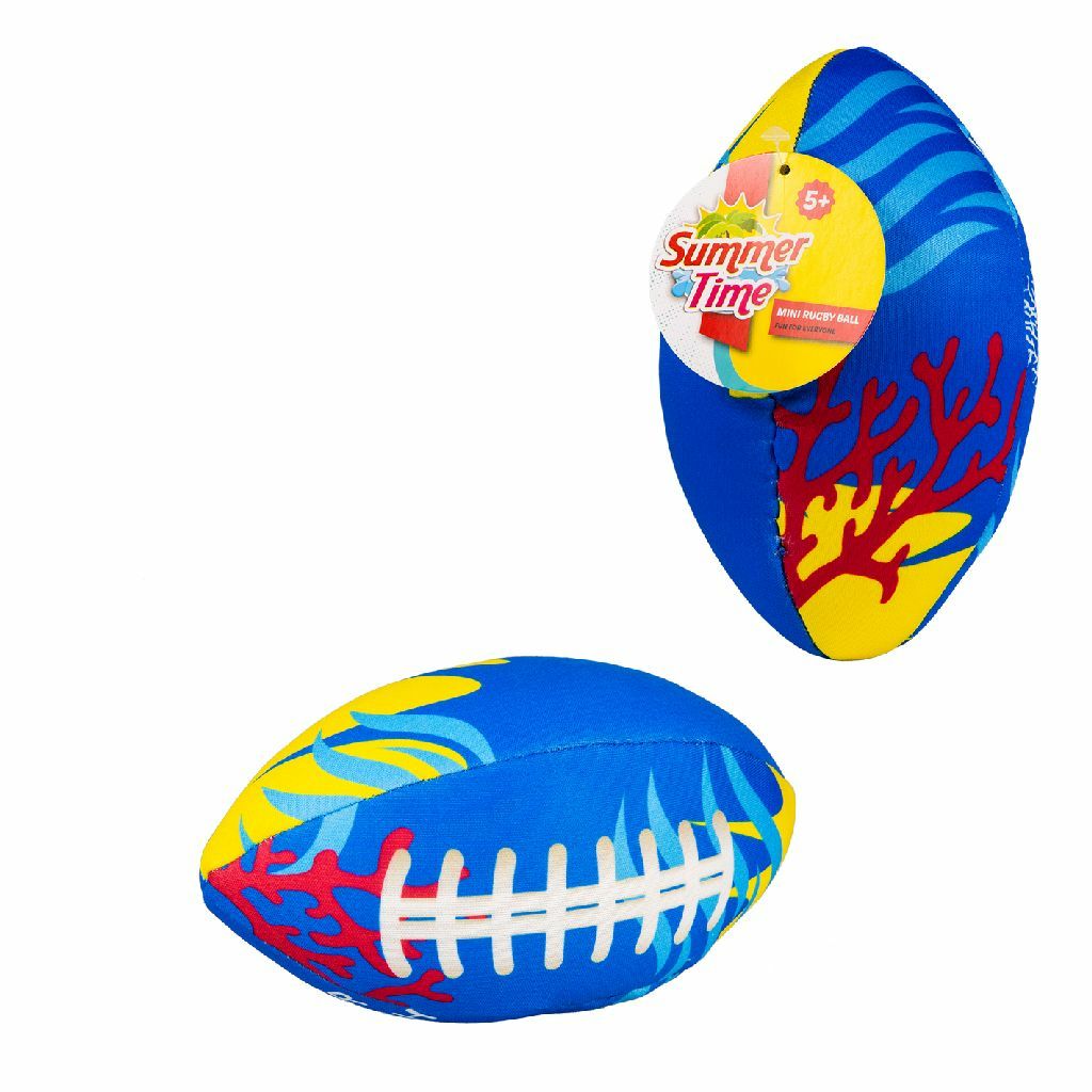 Summertime Soft Water Splash Mini Rugbybal - Geel/Blauw - Unisex - Kind