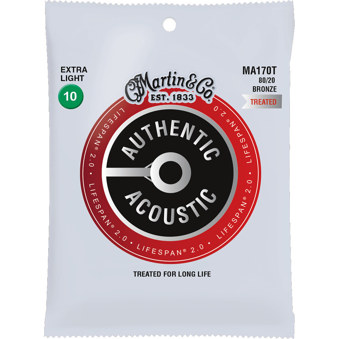 Martin Strings MA170T Authentic Lifespan 2.0 80/20 Bronze