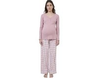 Vertbaudet 2-delige borstvoedingspyjama roze (poederkleur)
