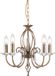 Steady Lighting Landelijke Kroonluchter Metaal Zilver E14 5 Lichtpunten 48cm
