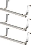 Excellent Houseware Porte-porte - Lot de 3 pièces - Acier inoxydable - 25-40 cm extensible - cuisine