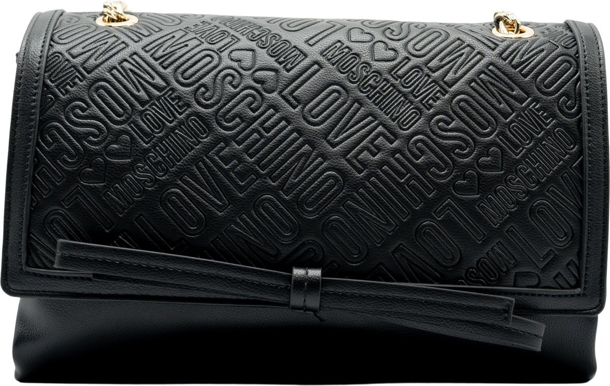 Moschino Dames Handtas Embossed - Zwart