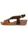 Bayton Sandaal 'Salamanque' camel / zwart