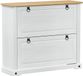 vidaXL Schoenenkast Corona Wit Massief Grenenhout