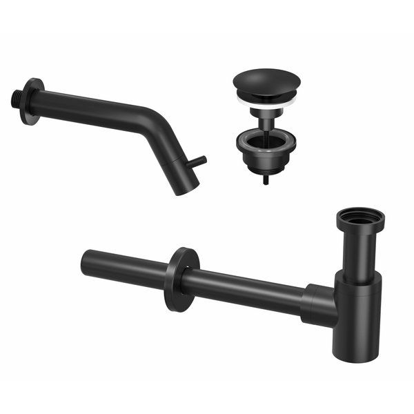 Ink 3A fonteinkraan inbouw Mat zwart 9902421