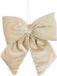 Mica Decorations Noeud de Noël - crème - 20 x 23 cm - velours polyester