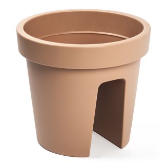 Ecken & Kanten Balkonbak - Ø 28 centimeter - Terracotta