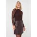 EsQualo Top L Slve Lace F26.30504 Cacao Dames Maat - XS