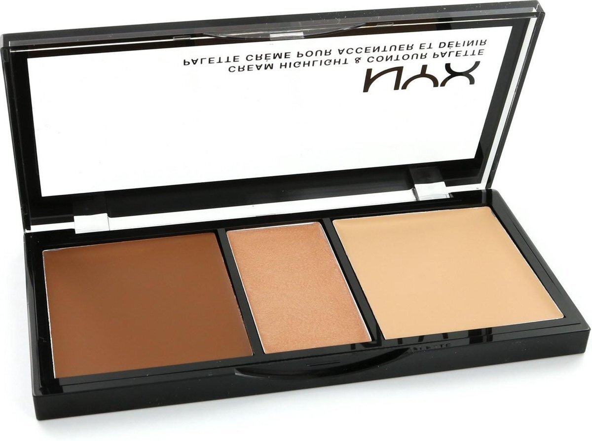 NYX Professional Makeup NYX Cream Highlighter & Contour Palette - 02 Medium