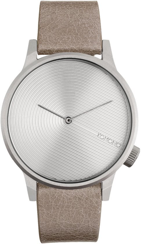 Komono Winston Deco Dove horloge dames en heren - taupe - messing