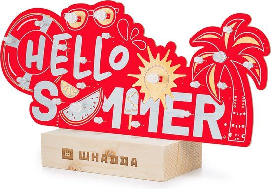 Whadda Soldeerkit XL-printplaat Hello Summer STEM Bouwpakket