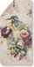 HIP Serviette de sport "fleurs et oiseaux" - Sable - (50x100 cm) - Coton