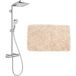 Hansgrohe Ensemble de douche Crometta E 240 + Cadeau Gratuit Tapis de bain, beige (27271000-2be)