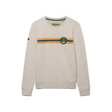 Superdry Outdoor Stripe Logo Sweater Relaxed Pasvorm Beige Grootte: L