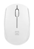 Natec Stork Ambidextrous RF Wireless + USB Type-A Optical 1600 DPI Souris Blanc