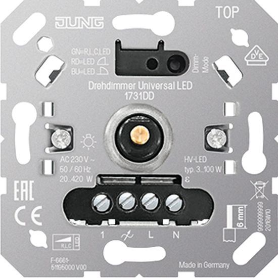 Jung LED DRAAIDIMMER UNIVERSEEL 1731DD