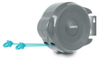 Ligne à linge support de séchage corde à linge - 30 m - Extensible - Support mural rotatif - Crochet antidérapant
