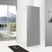 Badkamerplanet Paroi de douche verre fumé Easy Clean Anti Kalk 10 mm 100x200 cm Chrome